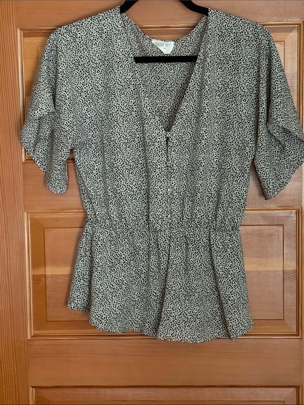 Lightweight Sienna Sky Printed Peplum Blouse